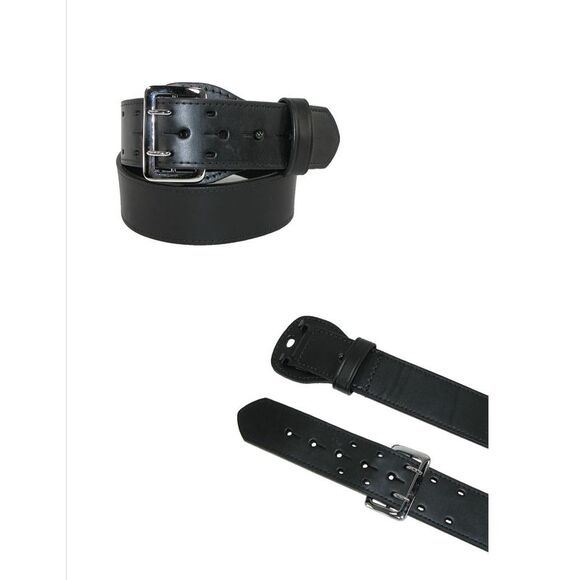 Boston Leather Men's Fully Lined Sam Browne Leather Work Belt - Picture 4 of 5